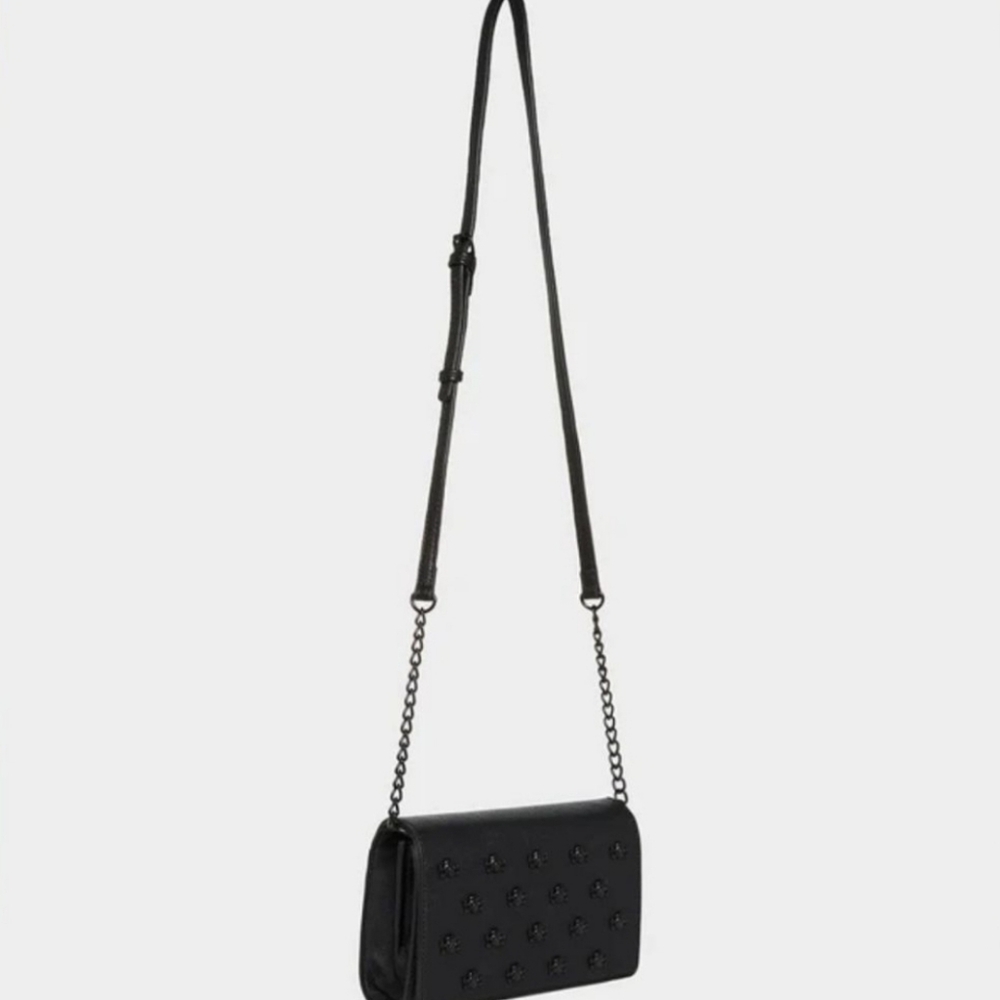 ❎️❌️Last one❌️❎️ 🆕️ Betsey Johnson Black Skull haloween Crossbody bag 💀 ☠️ - Picture 3 of 4